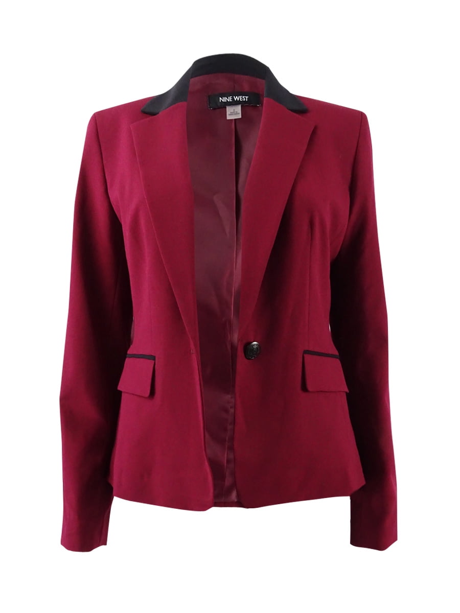 Nine West Nine West Women's Plus Size OneButton TwoTone Blazer (24W