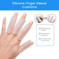 thumbnail image 6 of Mcvcoyh 24 PCS Gel Finger Sleeve Protectors, Trigger Finger Pain Silicone Finger Sleeve Cushions and Protects Provide Relief for Finger Cracking, Corns, Blisters, 6 of 7