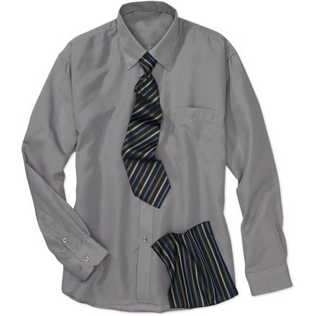 Big Men's Shirt, Tie and Handkerchief Box Set, Size 2 XL
