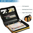 thumbnail image 4 of DIXRUYEE Zipper BinderTrapper of keeper Documents Organized Design Tropical Sunset Serenity Printed, 4 of 8