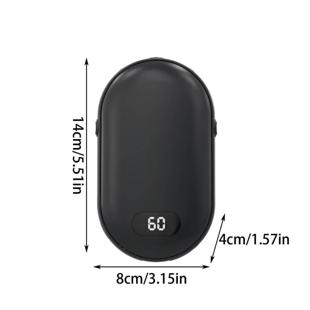 Herramientas y mejoras para el hogar Calentadores de manos Calentador de manos recargable de doble cara de 5200 mAh con banco de energía Calentador de bolsillo de 20 horas de calor Calentador de manos