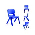 thumbnail image 2 of Silla plastico pequeno SET X 4 ZGS-834-P (x4) azul Lumax ZGS-834-P-VE (x4), 2 of 5