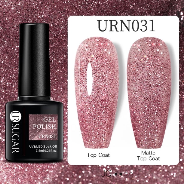 UR SUGAR Base Gel Sin Toallitas Top Coat 7,5ml UV LED Lámpara Uñas Arte Manicura Esmalte De Gao Jiahui unisex