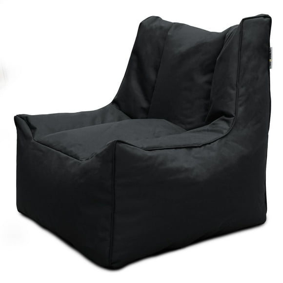 Lounge & Co Black Wave Bean Bag Chair