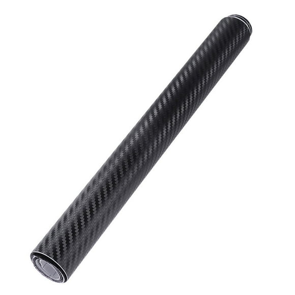 OULII Waterproof Carbon Fiber Car Vinyl Wrap Sticker 4D Carbon Fiber Wrap Roll Black PVC 1Pcs
