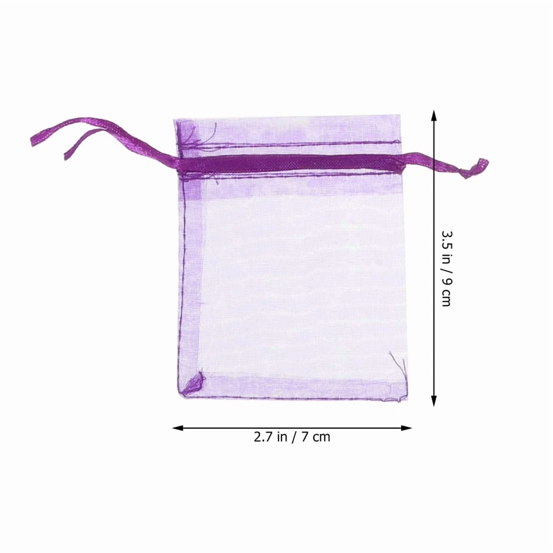 BUTTERFLY- 100 Pcs Gift Bag Drawstring Party Favor Bags Wrapping Shopping Small Mesh