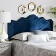 thumbnail image 5 of Bowery Hill Contemporary Velvet King Headboard in Royal Blue, 5 of 6