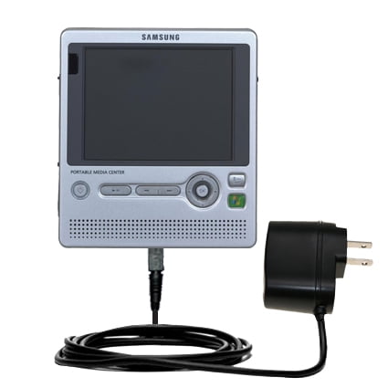 Gomadic Intelligent Compact AC Home Wall Charger suitable for the Samsung Yepp YH-999 - High output power with a convenient, foldable plug design - Us