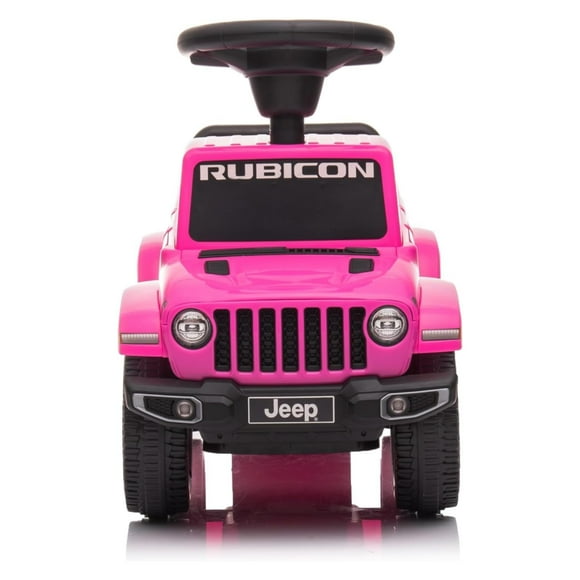 Best Ride On Cars Jeep Gladiator Ride-On Push Car Combo, Foot-to-Floor Design, Realistic and Stylish Kids Car, Honking Horn, Under-Seat Toy Storage, for Ages 18 Months - 3 Years, Pink