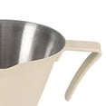 thumbnail image 4 of Taza medidora de Espresso de 100ml con asa, jarra de café de acero inoxidable, taza de verter fácil de limpiar, taza medidora de Espresso para regalo Blanco BLESIY taza de café, 4 of 8