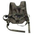 thumbnail image 2 of Mochila frontal para mascotas, transpirable, para el pecho, para cachorros, portátil, para viajes, con hebilla ajustable, para senderismo, camping, OD, verde, L, 2 of 15
