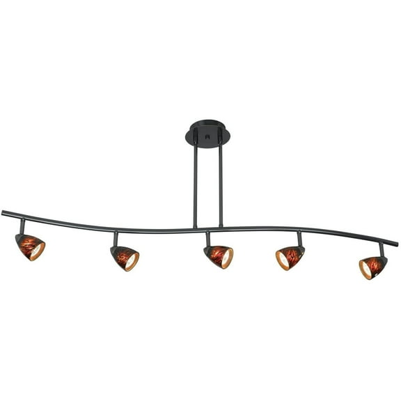 SL-954-5-DBBRNS Cal Lighting Serpentine - Five Light Track