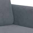 thumbnail image 3 of vidaXL 2 Piece Sofa Set Dark Grey Velvet, 3 of 4