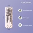 thumbnail image 5 of Skinny 20 OZ Straight Stainless Steel Tumbler (Flag), 5 of 6