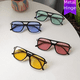 thumbnail image 5 of Gafas de sol de doble haz en forma de T cuadradas Gafas de sol de tendencia de moda Gafas de sol vintage ins, 5 of 5