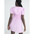 thumbnail image 3 of Scoop Women’s Mini Dress with Puff Sleeves, Sizes XS-XXL, 3 of 4