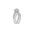 thumbnail image 2 of Keepsake 1/4ctw Diamond 10kt White Gold Heart Halo Bridal Set (I-J, I2-i3), 2 of 2