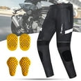 thumbnail image 4 of Neinkie 1 Set Motorcycle Pants with Knee Pads Detachable Liner Breathable Protective Cycling Trousers Riding Clothes, 4 of 9