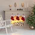 thumbnail image 4 of SLYNSHome Stockings Christmas Tree Ornament with Letters,Cute 7.8Inch Knitted Christmas Tree Hanging Stuffed Gift Stockings Bag Xmas Stockings for Kids,Family Holiday Party Decoration (), 4 of 8