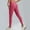 Hot Pink, variant on Brondbend Gym Pants Women Women Leggings Elastic High Waisted Belly Control Workout Trousers Solid Color Fashion Tights Slim Fit Outdoor Athletic Jogger Blue