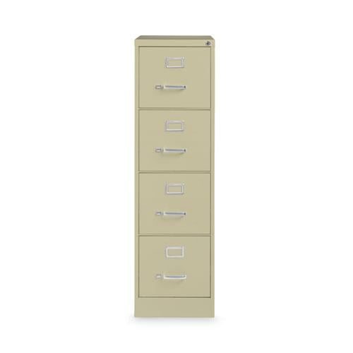 Alera ALEHVF152252PY 4 Drawer Economy Vertical File - Letter-Size File Drawers - Putty