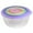 Purple-Round, variant on SUMMIT - Plastic Multicolor Salad Bowl Set,Microwave and Dishwasher Safe,Ideal for Baking, Prepping, Cooking and Serving Food (Set of 7) (Purple-Square)