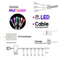 thumbnail image 2 of Serie Navideña 20 Luz Led Forma De Gota Multicolor 5 Mts, 2 of 6