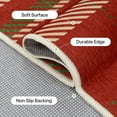 thumbnail image 4 of DEORAB Outdoor Rugs 4'X6' Chenille Patio Rug Three-Layer Material Imitation Silicone Spot Molding Camping Outside Rv Mat Red & Green, 4 of 7