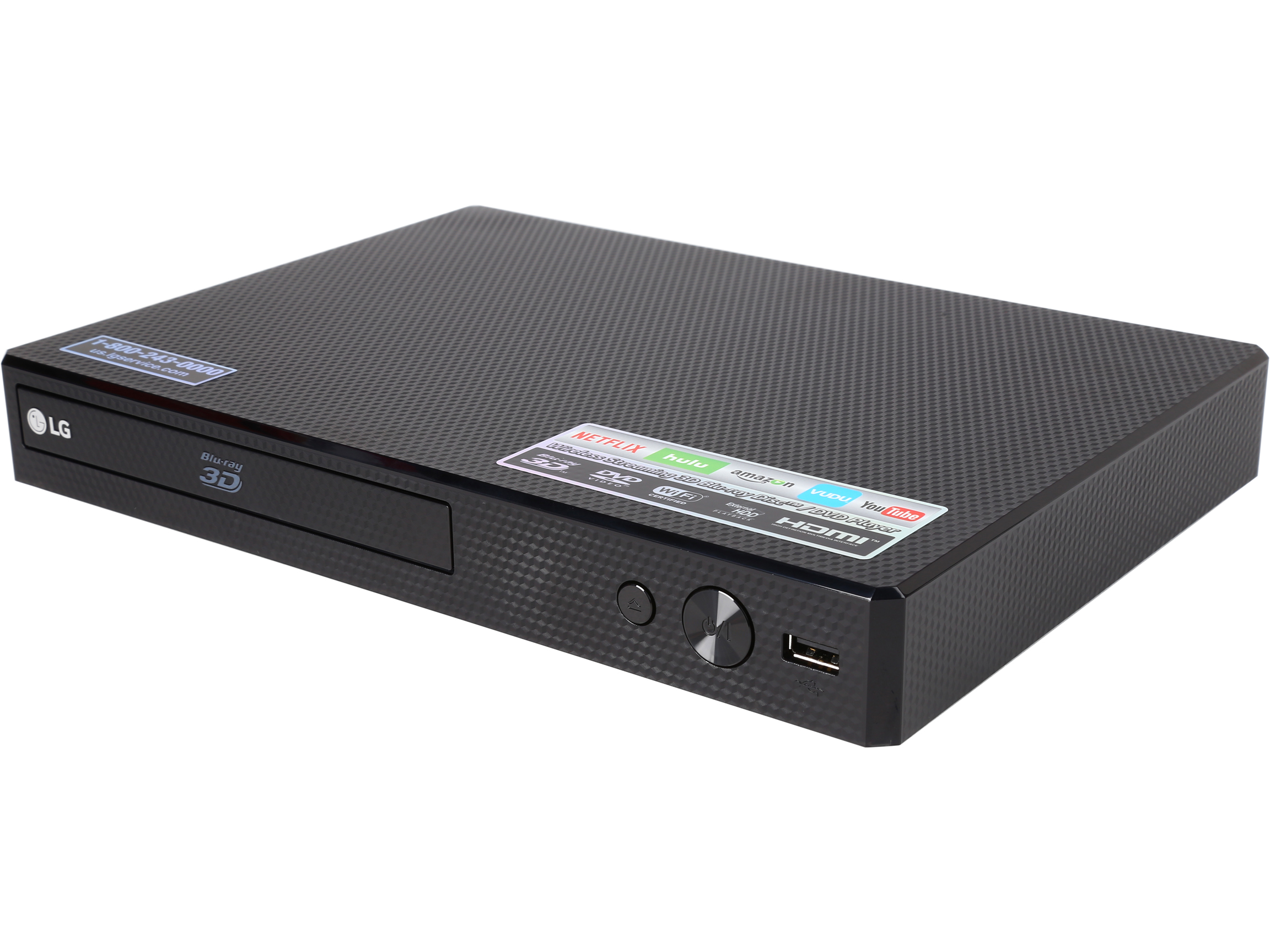 LG BP320 1 Disc(s) Blu-ray Disc Player, 1080p, Black - image 2 of 7