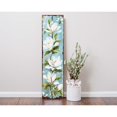 thumbnail image 2 of TX USA 36in Spring Magnolia Porch Sign  Playful Watercolor White Magnolia  Light Blue Background  Entryway, Front Door, Porch Decor, 2 of 5