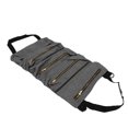 thumbnail image 2 of Bolsa de herramientas enrollable para respaldo de coche, bolsa enrollable plegable de lona, alicates para coche, bolsa de almacenamiento de herramientas de electricista, color negro, 2 of 5