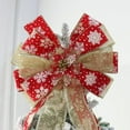 thumbnail image 4 of Dalrosia Christmas Tree Topper, Large Christmas Bow Tree Topper, for Xmas Ornament Holiday Home Wedding Thanksgiving Indoor/Outdoor Decoration, 4 of 5