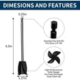 thumbnail image 2 of Paint Mixer for Drill, Epoxy Resin Mixer Tool Paint Mixer Drill Attachment, Drill Paint Mixer Drill Mixer Attachment, Reusable Mud Cement Paddle Mixer Paint Stirrer for Drill (2 Pcs), 2 of 5