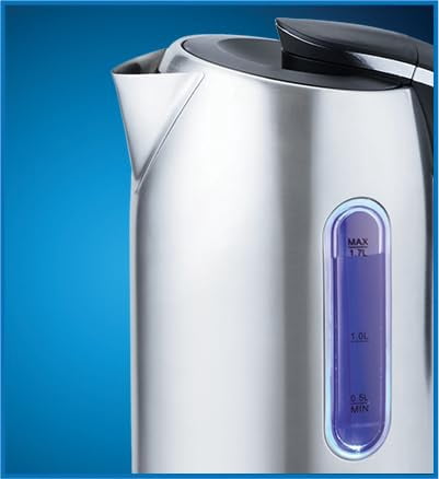 EUROSTAR EKS171SS 1.7L Stainless Steel Electric Kettle, Silver