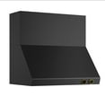 thumbnail image 2 of 36 in. 900 CFM Wall Mount Range Hood in Titanium Stainless Steel with Gold, 2 of 9