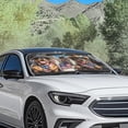 thumbnail image 3 of Binienty Rottweiler Car Windshield Sun Shades 2 Pack American Flag Auto Front Window Blocks UV Rays Easy to Install Foldable Car Sunshades Protector Accessories for Cars Sedans Truck SUV, 3 of 7