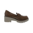 thumbnail image 3 of Aqua College Womens Daria Leather Slip-On Loafers, 3 of 3