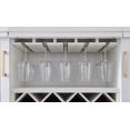 thumbnail image 6 of Home Source Jill Zarin White Bar Cabinet with Gold Accent Handles, 6 of 7