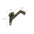 thumbnail image 6 of Design House  Oil-Rubbed Bronze Standard Zinc Handrail Bracket, 5-Pack, 6 of 11