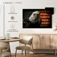 thumbnail image 5 of Elephant Stock Eagle And Flag Of America Wall Art - Horizontal Canvas Wall Art - Living Room Wall Decor - Animal Canvas - Red And Brown Decor - 12" x 8", 5 of 8