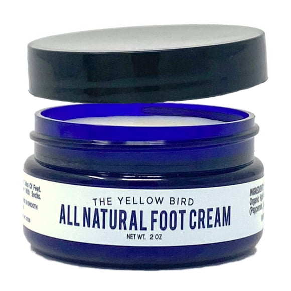 Crema para pies Yellow Bird - Bálsamo hidratante para pies con aceite de árbol de té y aceites esenciales. Tratamiento Natural para Pie de Atleta. Reparación hidratante de pies agrietados y eliminador