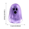 thumbnail image 2 of 15 Pcs Glow in The Dark Ghost Figures | Mini Halloween Party Favors Set | Resin Ornaments | Cute Ghost Decorations | Bulk Halloween Toy Figurines(Purple), 2 of 7