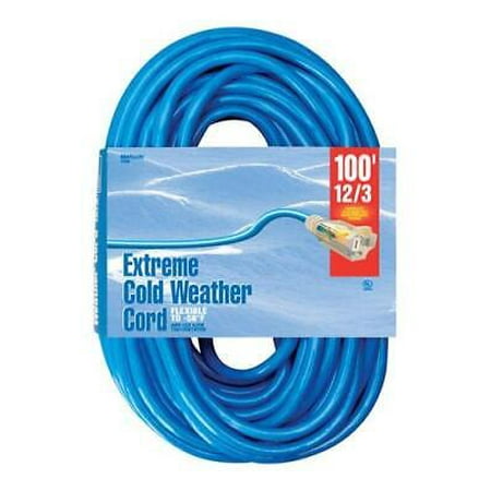 

Woods Indoor or Outdoor 100 ft. L Blue Extension Cord 12/3