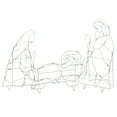 thumbnail image 2 of 3-Piece Lighted Holy Family Nativity Scene Outdoor Christmas Decoration Set, 2 of 2