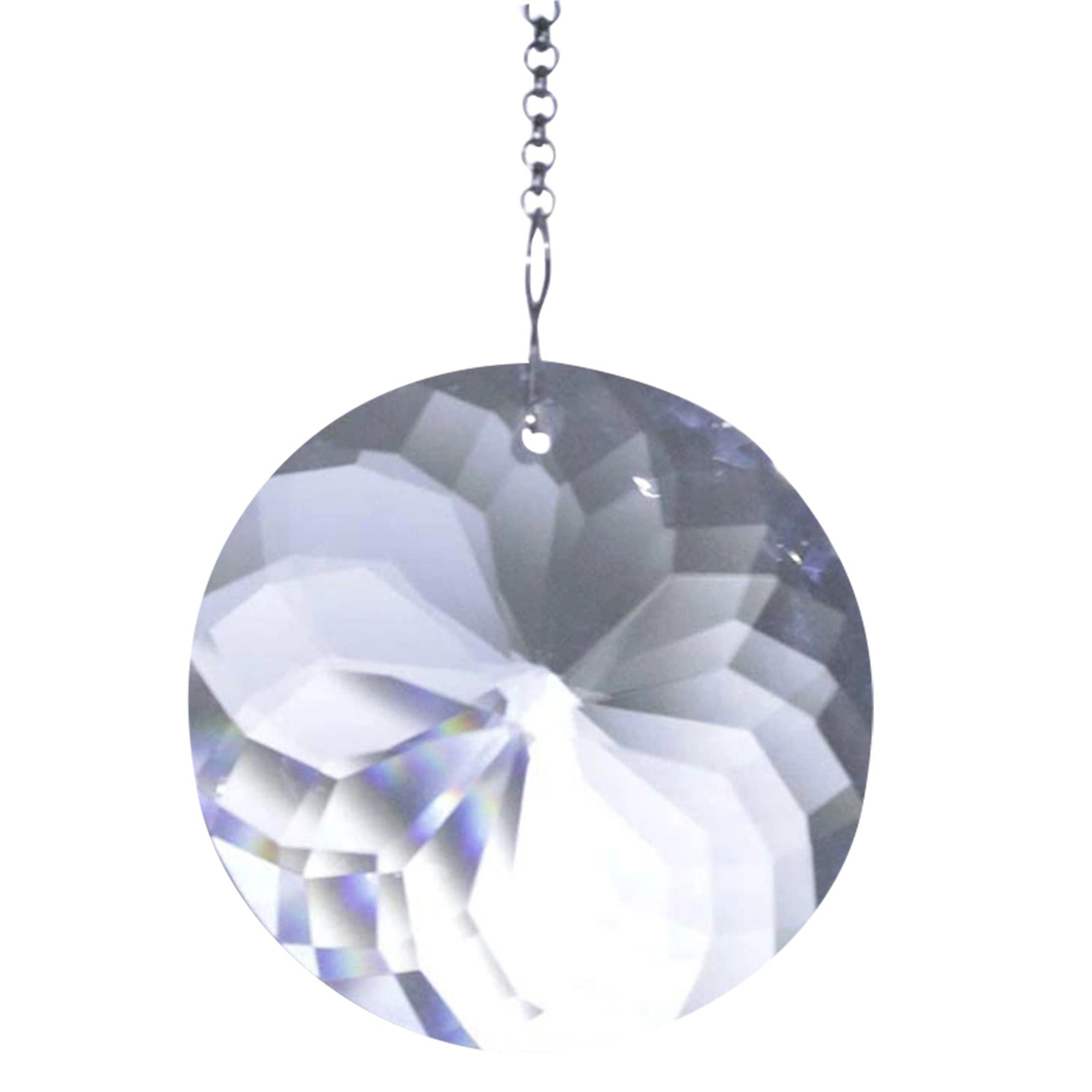50mm Clear Raindrops Crystal Glass Chandelier Lighting Prisms Hanging Pendant 