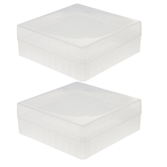 Grids Tube Box Freezer Storage Organizer Microsmall Holder Miniature Pp 2 Pcs