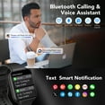 thumbnail image 4 of 2026 NEW Smart Watch, 1.96''HD Screen SmartWatch for Men Women's, Answer/Make/Message, 100 Sports Modes, IP68 Waterproof Fitness Tracker Compatible with Android and iPhone, Holiday Gifts, Black, 4 of 6