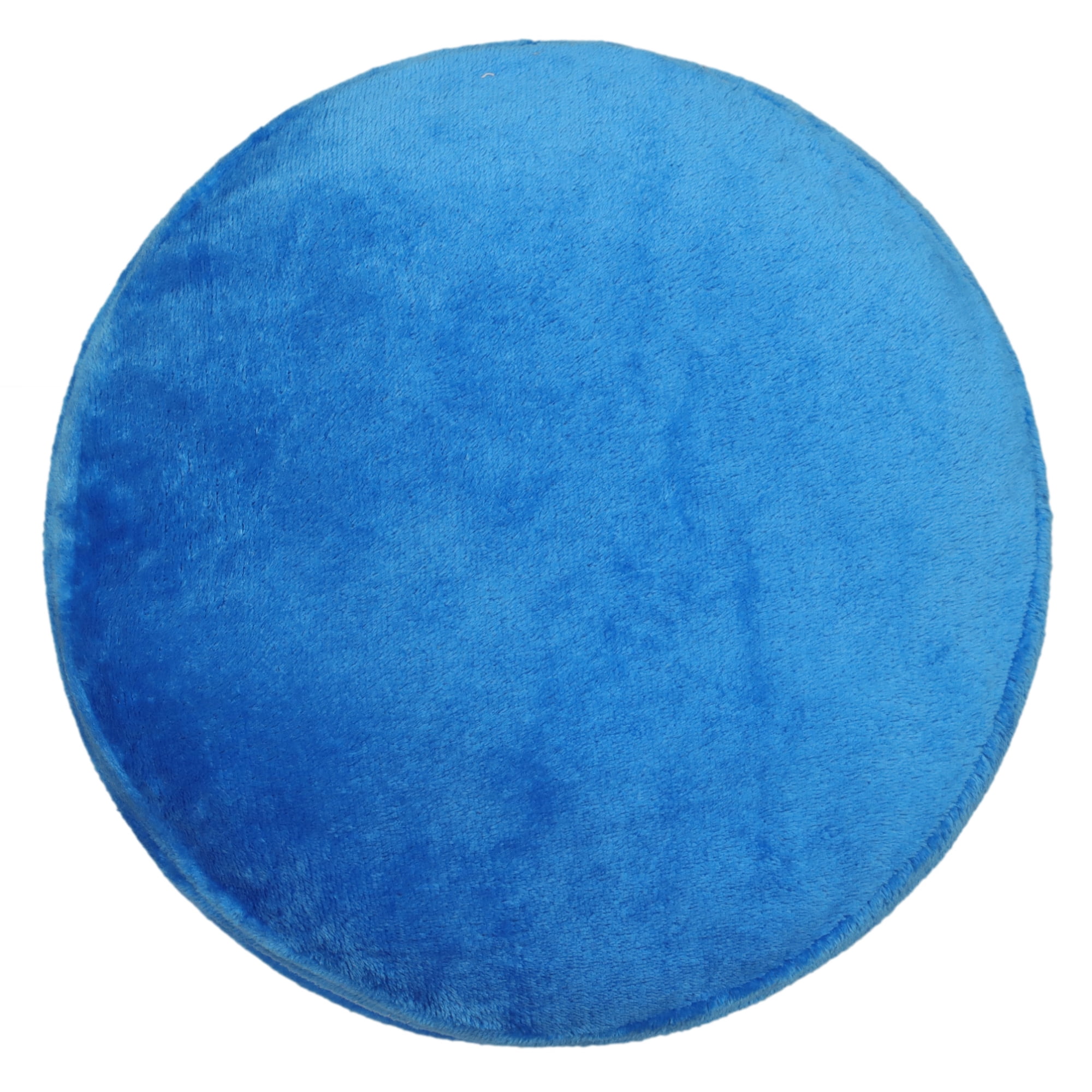 Mainstays Plush Macaron Shaped Throw Pillow, 12" Round, Blue