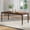 Dark Brown, variant on Merluxy 79 in Farmhouse Dining Table for 6 to 8, Large Rectangular Solid Wood Dining Table with Roman Conical Legs, for Family Gathering, Dark Brown