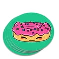 thumbnail image 1 of Cute Kawaii Cat Donut Novelty Coaster Set, 1 of 3
